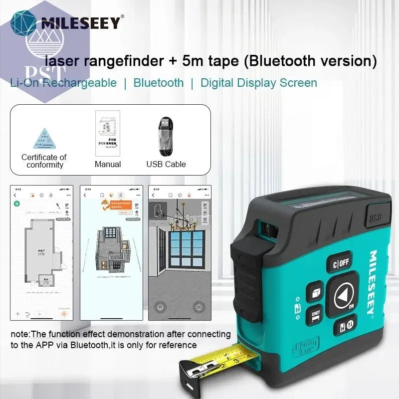 Mileseey Tragbare Laser-distanzmessgerät 60 M Laser-entfernungsmesser high-präzision Digitale trena laser band palette finder messen werkzeug  Tools - Hand Tools - Industrial Tweezers     PST PS Tradings