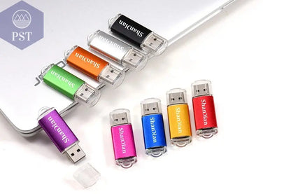 New Portable USB Flash Drives Free Custom Logo Metal Pen Drive With Key Chain Memory Stick 64GB/32GB/16GB/8GB/4GB Pendrive U Di - PST PS Tradings