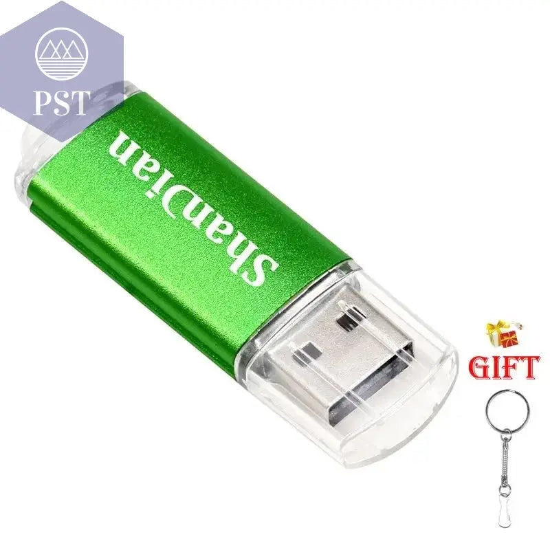 New Portable USB Flash Drives Free Custom Logo Metal Pen Drive With Key Chain Memory Stick 64GB/32GB/16GB/8GB/4GB Pendrive U Di - PST PS Tradings
