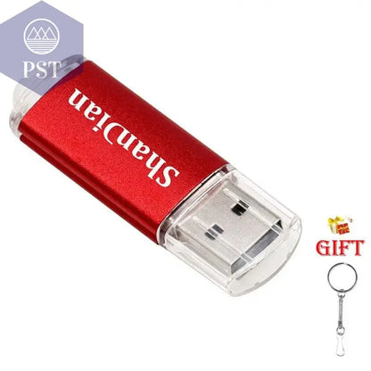 New Portable USB Flash Drives Free Custom Logo Metal Pen Drive With Key Chain Memory Stick 64GB/32GB/16GB/8GB/4GB Pendrive U Di - PST PS Tradings