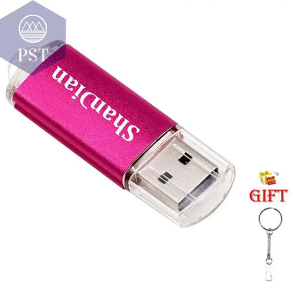 New Portable USB Flash Drives Free Custom Logo Metal Pen Drive With Key Chain Memory Stick 64GB/32GB/16GB/8GB/4GB Pendrive U Di - PST PS Tradings