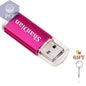 New Portable USB Flash Drives Free Custom Logo Metal Pen Drive With Key Chain Memory Stick 64GB/32GB/16GB/8GB/4GB Pendrive U Di - PST PS Tradings