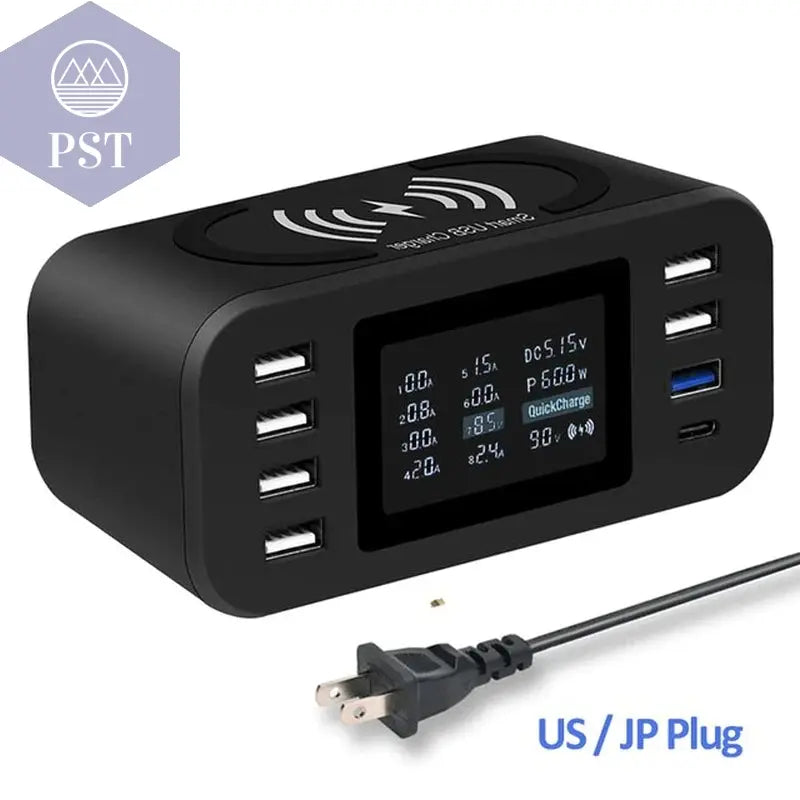 Qi Wireless Charger Quick Charge 3.0 Fast Charging Station 60W for Samsung S9 S8 Mi Nexus LG Sony Moto Nokia QC3.0 Power Adapter PST PS Tradings  PST PS Tradings Us-Black PST PS Tradings Qi Wireless Charger Quick Charge 3.0 Fast Charging Station 60W for Samsung S9 S8 Mi Nexus LG Sony Moto Nokia QC3.0 Power Adapter