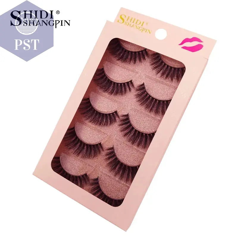 SHIDISHANGPIN 5 Pairs Eyelashes Natural Mink Eyelashes Fluffy 3D Mink Lashes Thick False Eyelashes Makeup Fake Eyelashes cilios PST PS Tradings  PST PS Tradings 5pairs-G902-lashes PST PS Tradings
