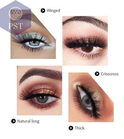 SHIDISHANGPIN 5 Pairs Eyelashes Natural Mink Eyelashes Fluffy 3D Mink Lashes Thick False Eyelashes Makeup Fake Eyelashes cilios PST PS Tradings  PST PS Tradings  PST PS Tradings