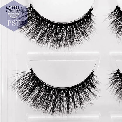 SHIDISHANGPIN 5 Pairs Eyelashes Natural Mink Eyelashes Fluffy 3D Mink Lashes Thick False Eyelashes Makeup Fake Eyelashes cilios PST PS Tradings  PST PS Tradings  PST PS Tradings