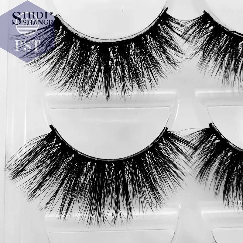 SHIDISHANGPIN 5 Pairs Eyelashes Natural Mink Eyelashes Fluffy 3D Mink Lashes Thick False Eyelashes Makeup Fake Eyelashes cilios PST PS Tradings  PST PS Tradings  PST PS Tradings