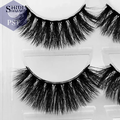 SHIDISHANGPIN 5 Pairs Eyelashes Natural Mink Eyelashes Fluffy 3D Mink Lashes Thick False Eyelashes Makeup Fake Eyelashes cilios PST PS Tradings  PST PS Tradings  PST PS Tradings