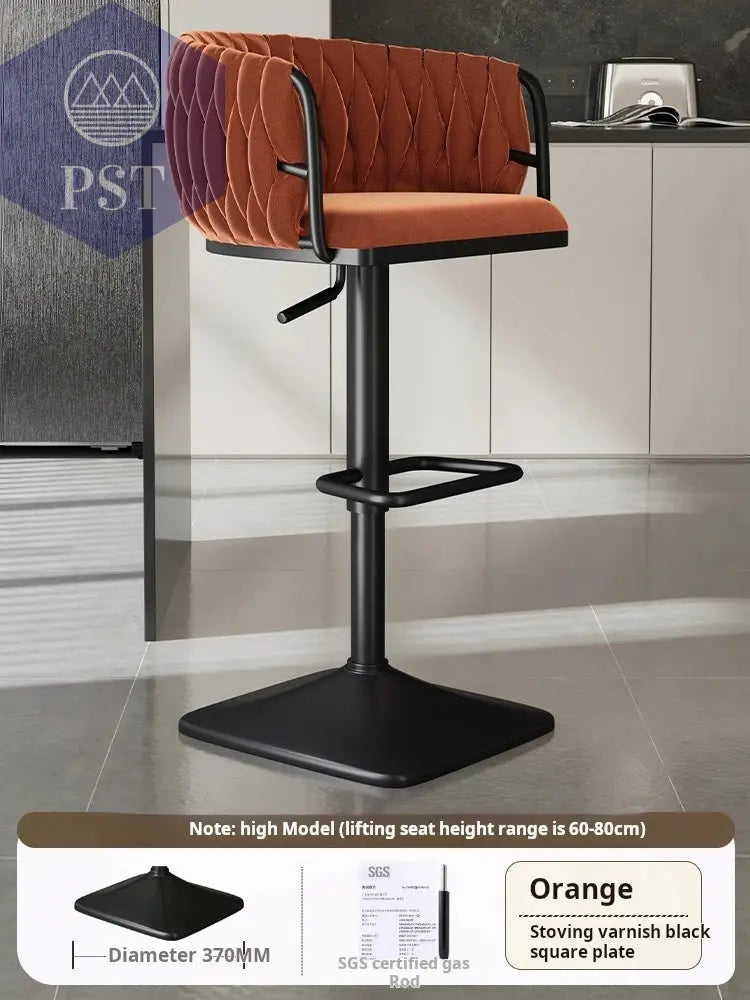Samt Bar Stuhl Home Küche Hoch hocker Cafe Lift Drehstuhl Luxus Theken hocker moderner Bar stuhl mit Rückenlehnen möbeln       PST PS Tradings