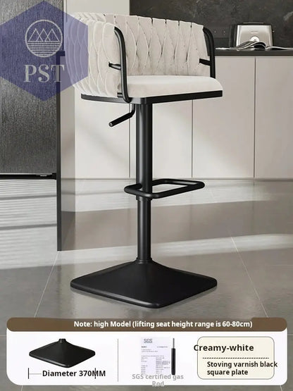 Samt Bar Stuhl Home Küche Hoch hocker Cafe Lift Drehstuhl Luxus Theken hocker moderner Bar stuhl mit Rückenlehnen möbeln       PST PS Tradings