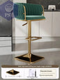 Samt Bar Stuhl Home Küche Hoch hocker Cafe Lift Drehstuhl Luxus Theken hocker moderner Bar stuhl mit Rückenlehnen möbeln       PST PS Tradings