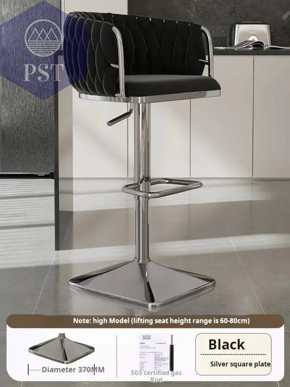 Samt Bar Stuhl Home Küche Hoch hocker Cafe Lift Drehstuhl Luxus Theken hocker moderner Bar stuhl mit Rückenlehnen möbeln       PST PS Tradings