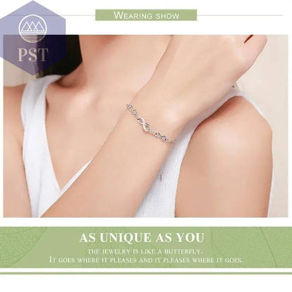 Silbernes Infinity Love Kettenglied PST PS Tradings  PST PS Tradings  PST PS Tradings Silbernes Infinity Love Kettenglied