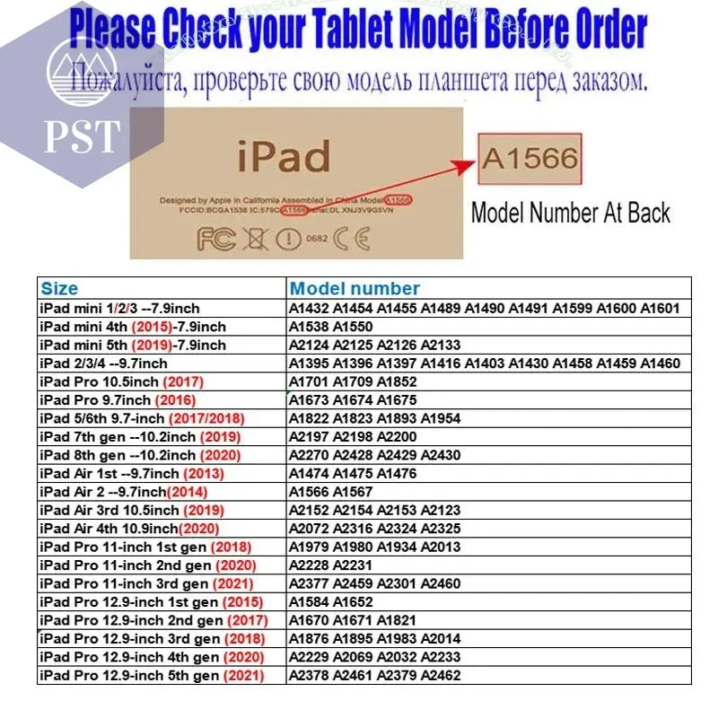 Smart Cover For iPad Mini 1 2 3 4 5 6 7.9 inch Ultra Slim PU Leather Case + PC translucent back case for Apple ipad mini 5 4 3 2 - PST PS Tradings
