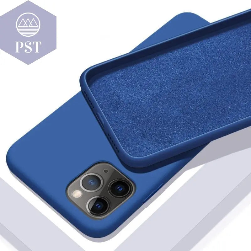 Solid Color Soft Silicone Case for iPhone      iPhone-7-Blue-Cobalt PST PS Tradings