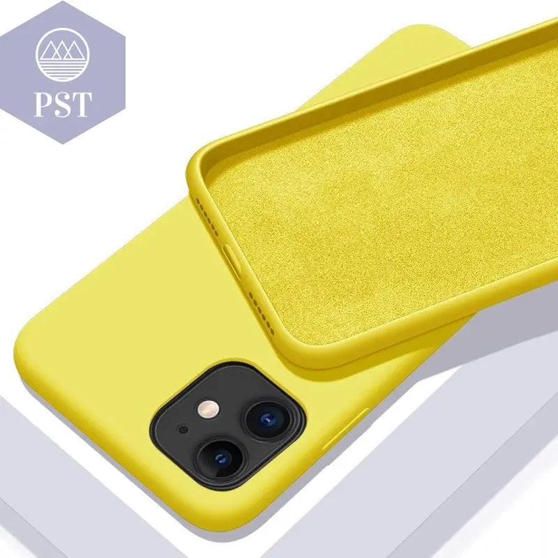 Solid Color Soft Silicone Case for iPhone      iPhone-7-Yellow PST PS Tradings