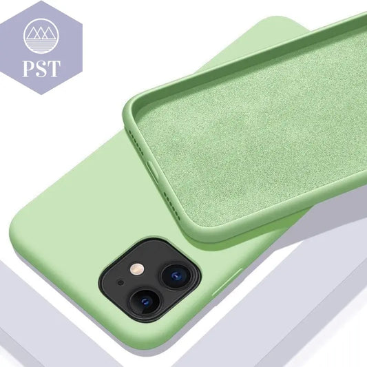 Solid Color Soft Silicone Case for iPhone      iPhone-SE-2020-Mint-Green PST PS Tradings
