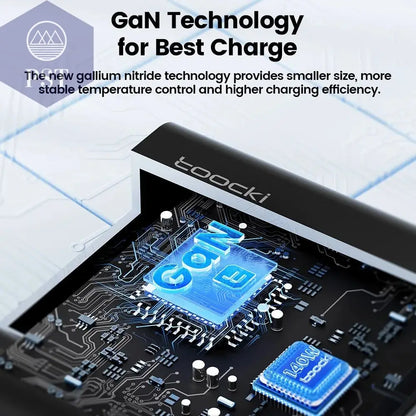 Toocki 140W GaN USB Charger 5in1 Desktop Fast Charge PST PS Tradings   Toocki 140W GaN USB Charger 5in1 Desktop Fast Charge