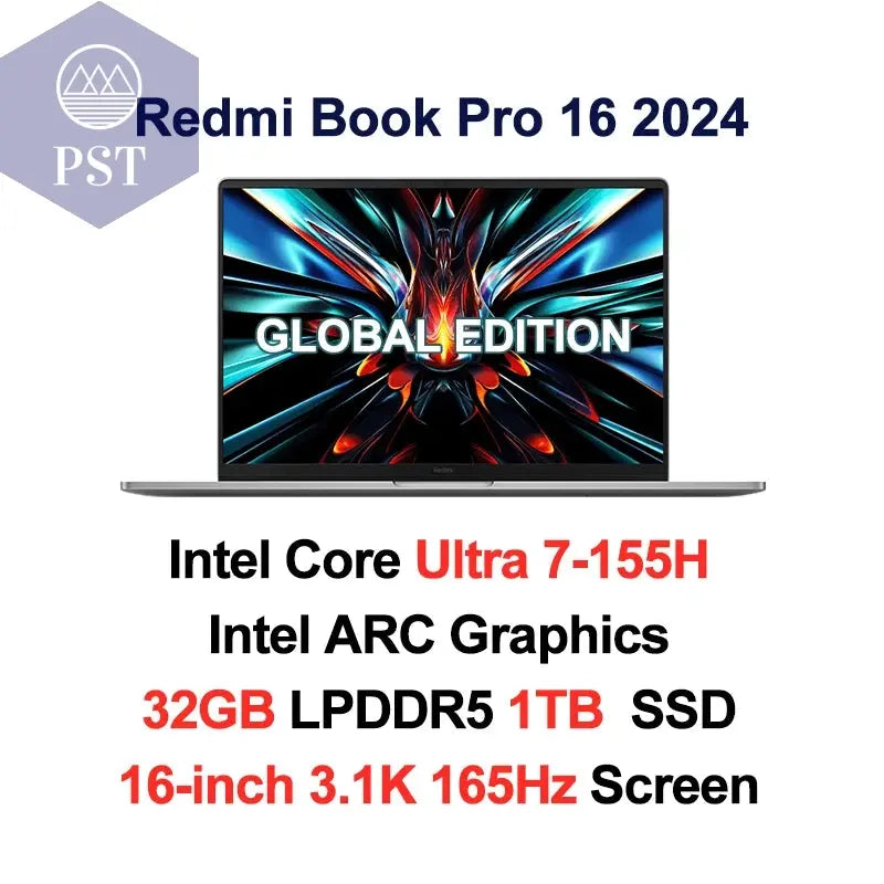 Xiaomi RedmiBook Pro 16 Gaming Laptop 32GB 1TB Ultra 5 - Ultra 7 PST PS Tradings Laptop PST PS Tradings Ultra-7-32G1T-spain PST PS Tradings